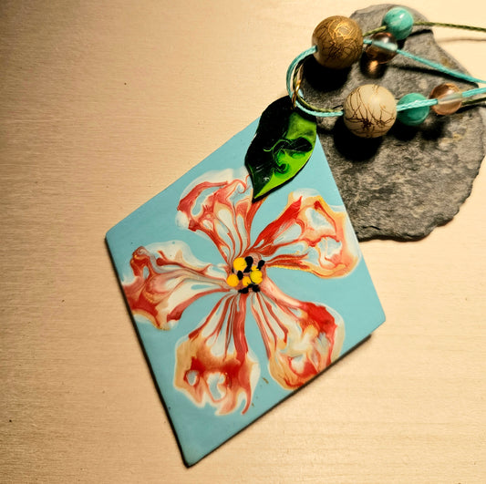 Paper Leaf Pendant