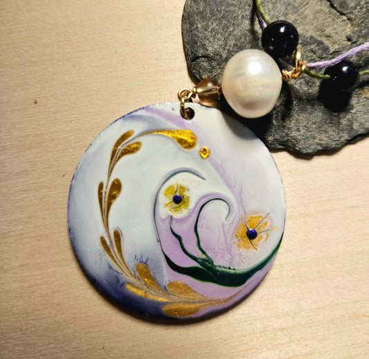 Purple Pearl Pendant